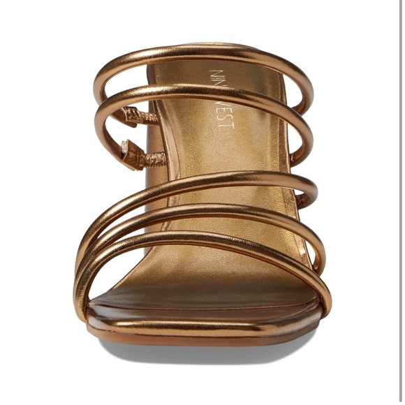 Nine West Women’s Glowy 3 Heels - Dark Gold, Size 7.5 - Picture 2 of 10